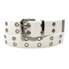 Double Grommet Belt Canvas Punk Style Web Belt Double Eyelet