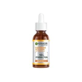 Garnier Express Aclara Serum Noche Antimanchas con 10 Vitamina C Pura para una Piel Radiante, reduce las Manchas durante la Noche, 30ml               