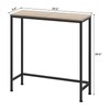 OYEAL Narrow Entryway Table 29.5" Industrial TV Console Table Small
