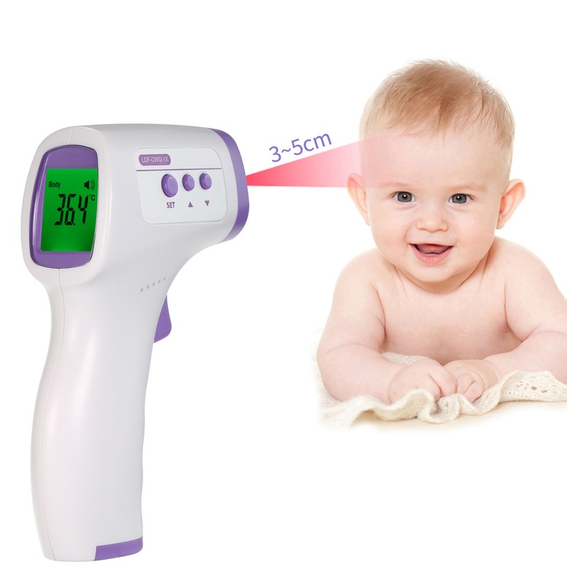 Non-contact Digital Infrared Forehead Thermometer Temperature Measurement for Kids Children