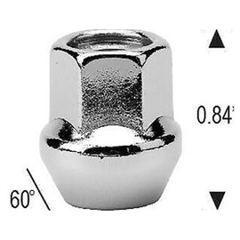 VioletLisa 20 Lug Nuts Open End Bulge Acorn 12X1.25 17mm Hex Wheel Nut Lugs Front Left Rear Right for Suzuki,for,for Scion,for Saab,for Geo,for Chevy