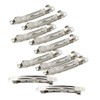 zalati Long Hair Clips French Barrette Metal Silver DIY Hair