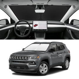 SLOGENTO Custom Fit Windshield Sun Shade for Jeep Compass 2017-2025