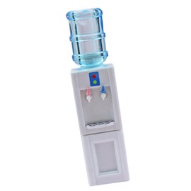 Toyvian Mini Water Dispenser Miniature Dollhouse Items Miniature Dollhouse Supplies Dollhouse Stuff Kids Blue Drinking