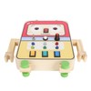 Baby Button Light Up Toy Simulation Early Educational Wooden Sensory