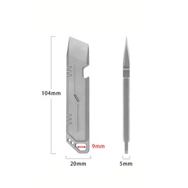 ETOPSTECH EDC TC4 Titanium Pry Bars - Portable Multifunctional Tool for Home Repair,Unboxing,Outdoor Adventure & Emergency Use