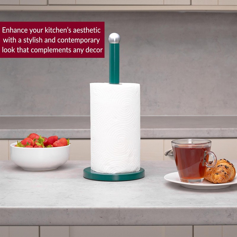 Innoteck Essentials Kitchen Paper Towel Holder - Stainless Steel Cream