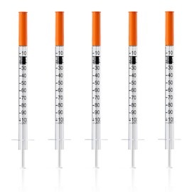 1ml/cc Syringes 30G 1/2 Inch (12.7mm) Lab Syringe, 25 Pack – Individually Sealed