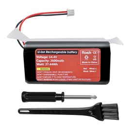 Fytoo 1PCS 14.4V 2600mAh 2-Prong Connector Plug Li-ion Battery for Shark ION Robotics R71 R85 RV761 RV1000S RV700-N RV720-N RV725-N RV850 RV850C RV1101ARUS UR1000SR Vacuum Cleaner