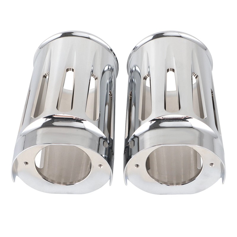 Unbranded Aluminum Fork Boot Slider Cover Cow Bells For Harley