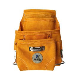 Zeluga 20-113 10 Pocket Rigger Heavy Duty Leather Tool Bag, Yellow