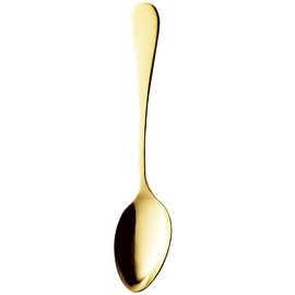 Takakuwa Metal Standard Dessert Spoon, Matte Gold, Size: Approx. 7.1 inches (18.3 cm), 006274