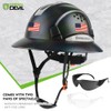 GREEN DEVIL Full Brim Hard Hat Vented Construction Safety Helmet