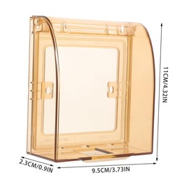 DOITOOL 4pcs Safety Socket Covers Transparent Babyproof Outlet for Indoor Use Easy Installation Splash Design for Home and Bathroom Safety