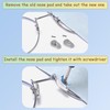 TORWOL Glasses Nose Pad, Non-Slip Soft Nose Replacement Pads, Nose