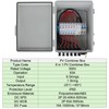 TOMSHIELE ABS Waterproof PV Combiner Box with 6 String, Solar
