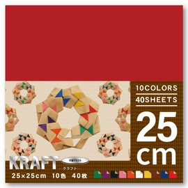 Ehime Paperwork CRA-5525 Craft Paper, Large Size, 9.8 inches (25 cm), 40 Sheets