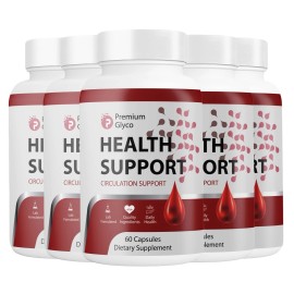 Unbranded (5 Pack) Premium Glyco Capsules, Advanced Blood Health Support Formula