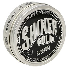 Shiner Gold Pomade | Strong Hold | High Shine | Water-based | Coconut Scent, 4oz