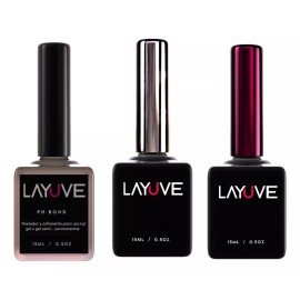 Layuve Kit Basico Layuve, Ph Bond, Top Finish, Base - Manicure.