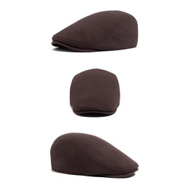 Bigoco Mens Flat Cap Retro Newsboy Beret Hat, Adjustable Cotton Flat Hunting Cabbie Gatsby Cap, Lvy Irish Cap Driving Hats