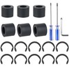 Rubber Roller Replacement Set，Mat Guide Rubbers，Compatible with Cricut Maker/Maker 3，