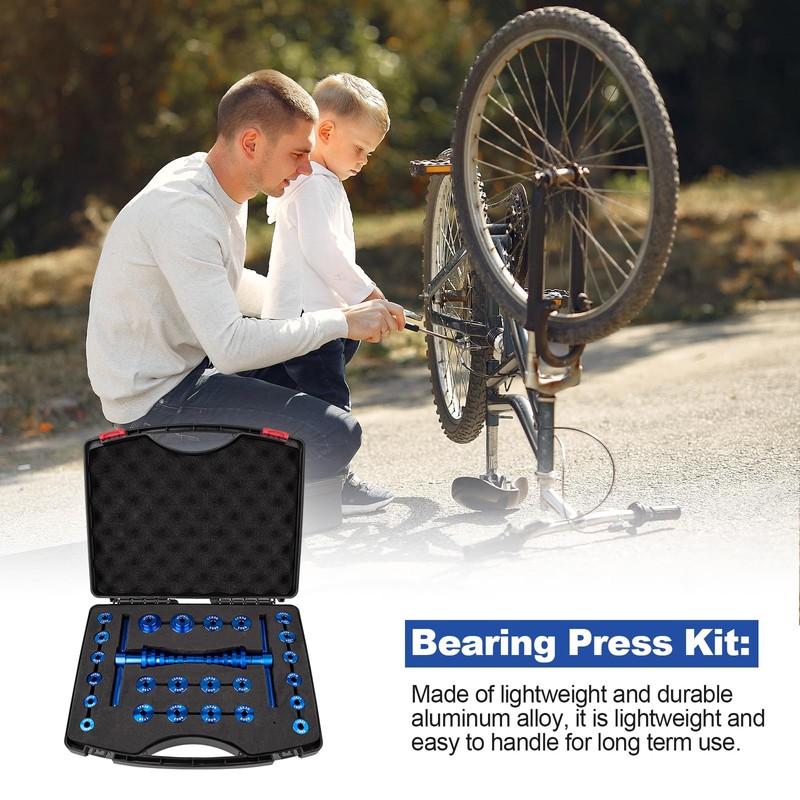 Devvicoo 25PCS Bicycle Bearing Press Set for Wheel Hub, Soft