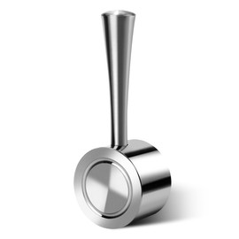 Proxima Direct Replacement Steam Lever Stainless Steel Coffee Steam Lever Compatible with Espresso Machines Fits Barista Pro BES878/BES840 Barista Express BES870 Infuser, Brushed Silver