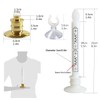 CelebrationLight 6 Pack Flameless Taper Candles with Remote/Timer & Suction