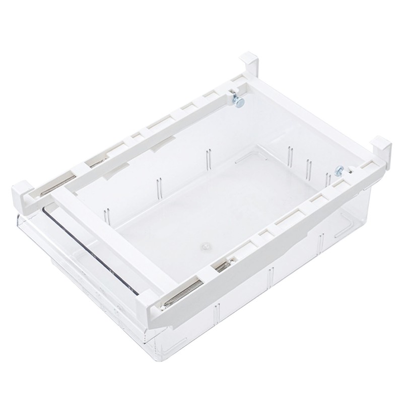 Refrigerator Drawer Large Capacity Transparent Rectangular Fridge Under Shelf Drawer