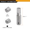 sourcing map 5pcs H5.0 Hex Screwdriver Bit 1/4" Hex Shank