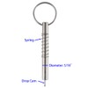 Quick Release Pin 8mm 5/16" w/ Drop Cam & Spring,