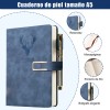 2 Cuadernos A5 Tapa Dura De Piel, 360 Páginas +