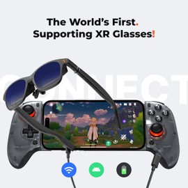 VITURE x 8BitDo Ultimate Mobile Gaming Controller – World’s First for XR Glasses | USB-C Connection for Minimum Latency, Hall Effect Sticks, Charge While Playing, Pro Performance for Android