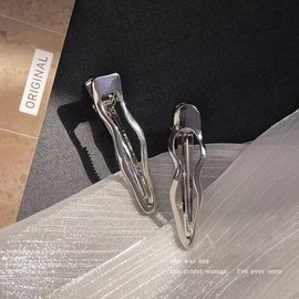 DIY Hairpin Making Materials & Hair Accessory Components - Metal Hair Clip Base (Free Size/M, CD47) (Arc Curve) 1 200ea