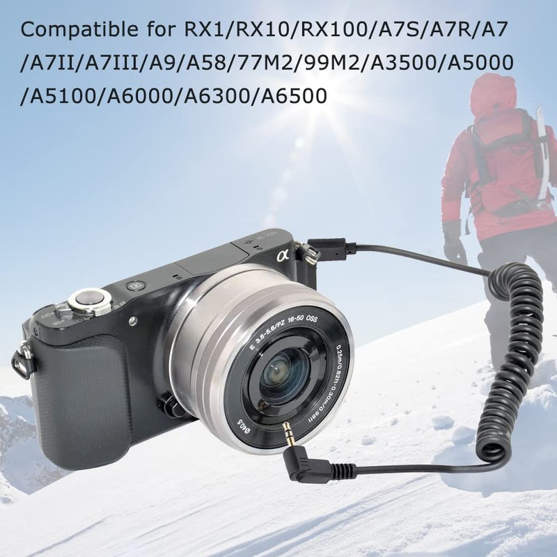 RM-VPR1 2.5mm Shutter Release Cable Remote Control Connecting Cable for