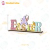 ALLY-MAGIC Easter Table Decorations, Wooden Spring Easter Sign Stand Table