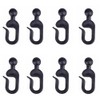 52Pcs Plastic Hooks for Gazebo Curtains, Mosquito Netting