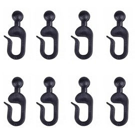 52Pcs Plastic Hooks for Gazebo Curtains, Mosquito Netting