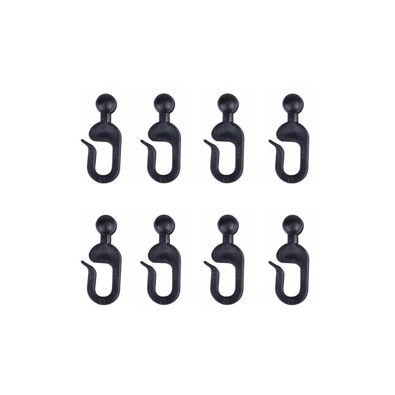 52Pcs Plastic Hooks for Gazebo Curtains, Mosquito Netting