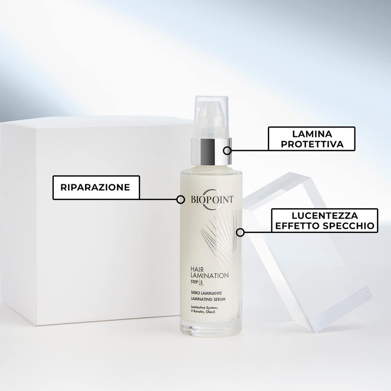 Biopoint Hair Lamination Serum for Damaged and Damaged Hair, Repairs