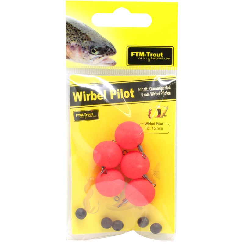 FTM Pilot Swivel Red Diameter 15 mm / Pack of