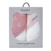 2PK Bubba Blue Bamboo 6.75x75cm Nordic Hooded Towel Baby 0-12m