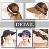 Chrome Crane CB144 Women's Visor Sun Visor, Straw Wide, Brim