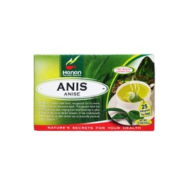 Hanan Peruvian Secrets Anis Herbal Tea | 100% Natural Anise | 25 Tea Bags |Naturally Aids in Digestive Discomfort, Flatulance, Colic, Expectorant |Promotes Good Digestion - Single Pack