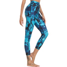 GEEK LIGHTING Swim Pants for Women Surfing Leggings SPF Swimming Tights Rash Guard Water Wetsuit Dive Kayaking Pants Cyan Black