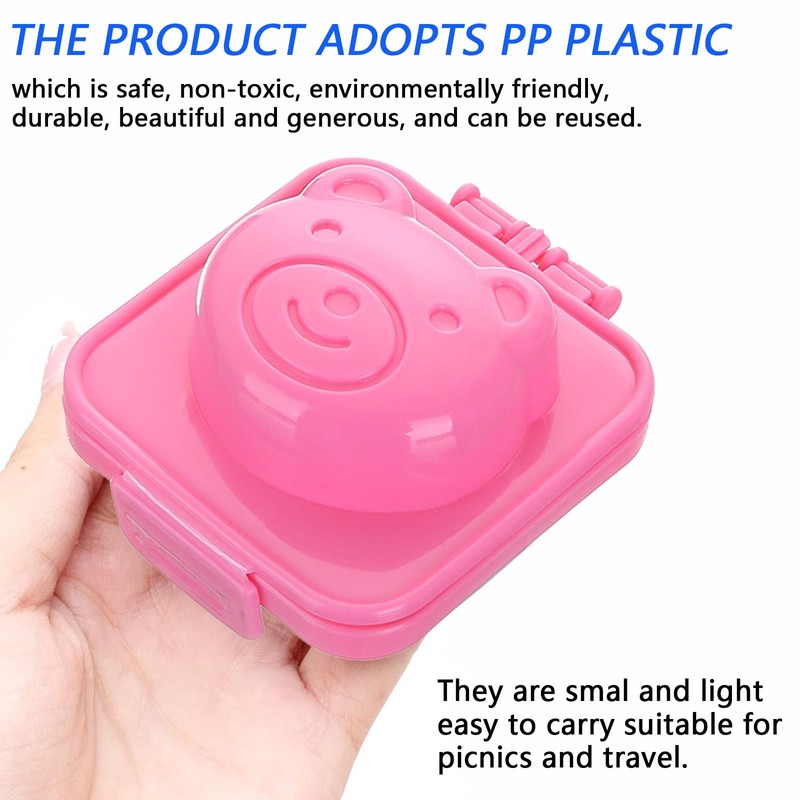 6Pcs Boil Egg Mold Plastic Cute Eggs Mould Kitchen Sushi