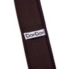 DonDon Men's Knit Tie handmade Dark Brown