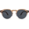 Proudly Canadian: Round Panto Sunglasses Mens & Women | Walnut-Maple-Walnut