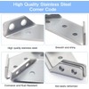Lohill Stainless Steel Triangle Support, Set of 20 Angle Brackets,